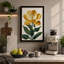 Golden Bloom Botanical - Wrapped Canvas-131763490-131763493