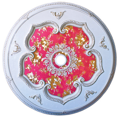 Round White Ceiling Medallion