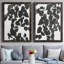 Silhouette de Pothos I - ensemble de 2 peintures sur toile encadrées-1899658889-1899658892