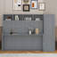 Lit escamotable double avec tiroirs et garde-robe-1103074576