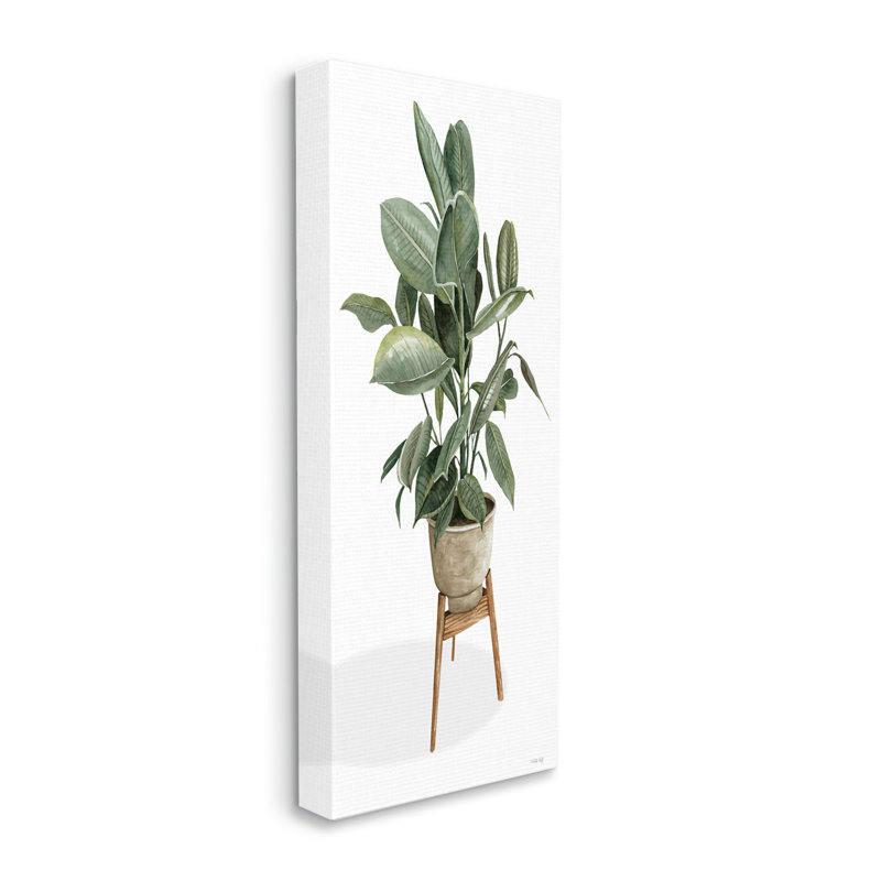 "Lush Green Pott House House", art mural sur toile par Cindy Jacobs, H 24 po x l 10 po x P 1,5 po