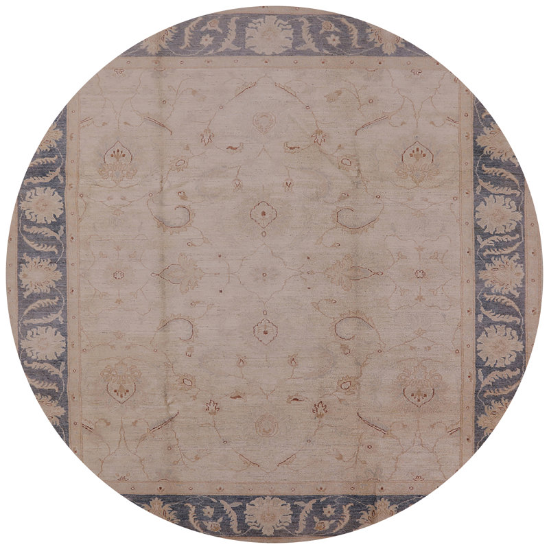 Tapis oriental beige / mauve Ludvig, Rond 3 pi