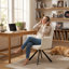 Chaise de bureau pivotante Sterica Boucle-2033296765-2017230197