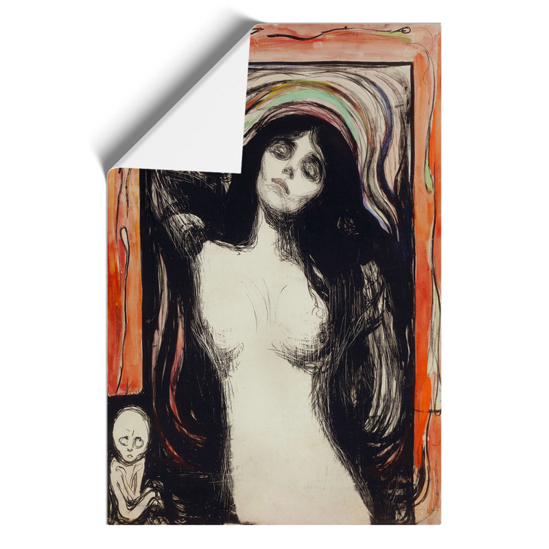 Madonna by Edvard Munch - Frameless Print, 30cm H x 21cm W x 0.1cm D