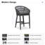 Alexamarie 24" Patio Bar Stool with Cushion-789422032