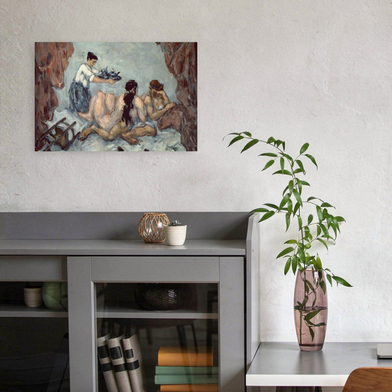 Après-midi à Naples, 1876-1877 - Estampe d'art mural contemporain abstrait impressionniste, H 12 po x l 18 po