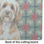 Planche à découper en verre Cavapoo Christmas PoinsettIas