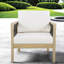 Chaises longues Comfort, chaises de patio modernes en corde de bois d'acacia