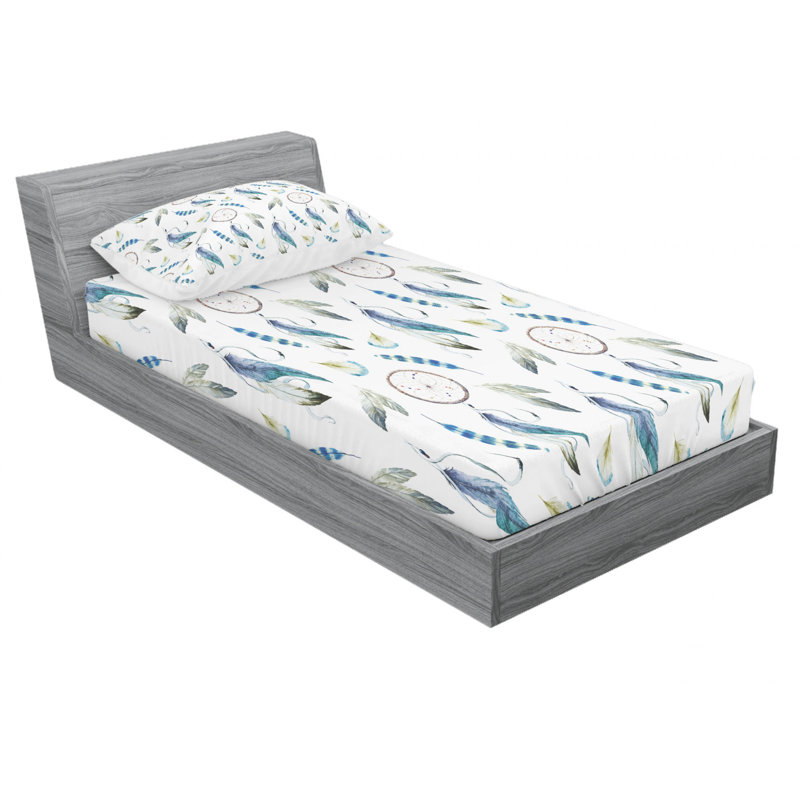 Microfiber Sheet Set, Twin Sheet Set with Fitted Sheet