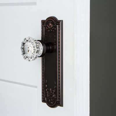 Meadows Plate with Crystal Door Knob