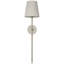 Thomas O'Brien Bryant 27" Cordless Tail Sconce with Linen Shade-15765244