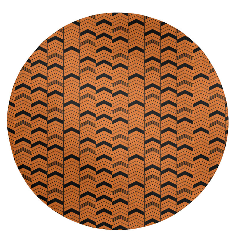 Chenille Indoor Rug, Round 5'