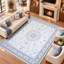 Tapis lavable à motif médaillon rétro avec envers antidérapant-803229687