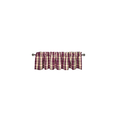 Watterson Cotton Plaid Tailored Window Valance