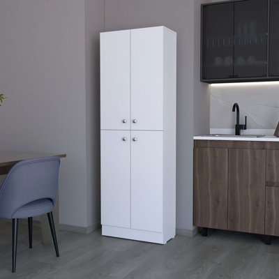 Garde-manger avec 4 portes et 5 tablettes cachées