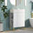 Modern White Bathroom Vanity With Ceramic Sink, Compact Storage Solution