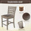 Ensemble de 2 chaises de salle à manger à hauteur de comptoir de style rustique rustique