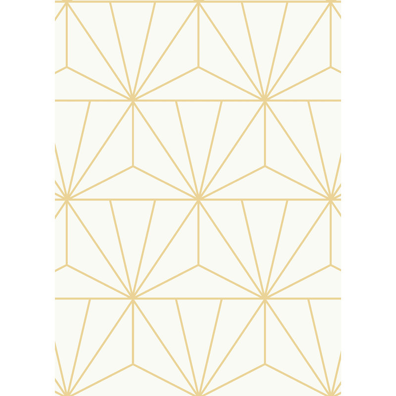 Papier peint adhésif géométrique doré standard