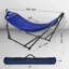 Hamac universel Tranquillo capacité de 600 lb, support de hamac pliable instantané des années 20, hamac avec support, hamac de camping révolutionnaire portable pour 2 personnes, sans vis, de qualité supérieure, bleu-1620000929-1649363530