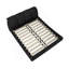 Grand lit plateforme tapissier grand format avec dossier rembourré surdimensionné et structure en bois massif, convenant à plusieurs hauteurs de matelas, noir-481308546-481308549