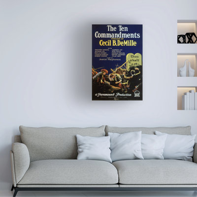 Unknown Artist TEN COMMANDMENTS, 1923 Canvas Art