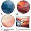 Corail bleu sarcelle majestueux Palette - montagnes grand art mural-1128234130-1128234138
