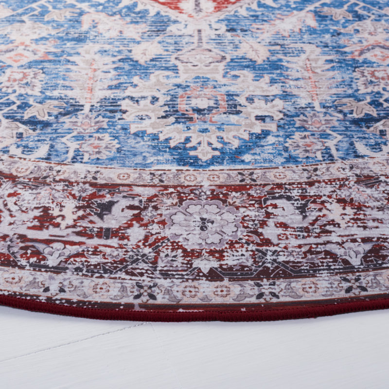 Tucson Performance Machine Washable Oriental Rug, Round 6'