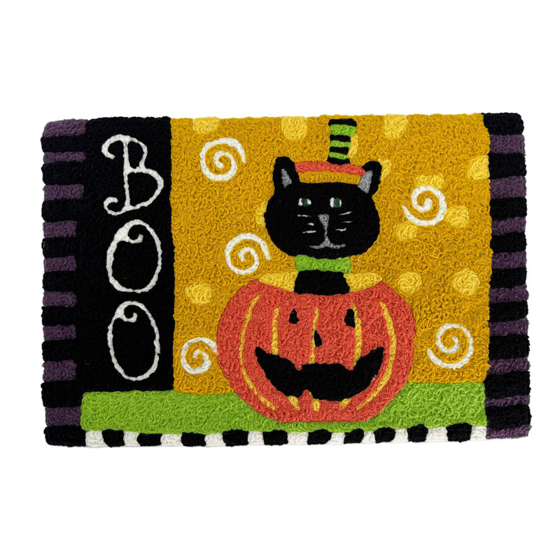 Tapis The Holiday Aisle® Boo Kitty
