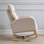 Chaise berçante moderne avec pieds en bois massif-1129424347