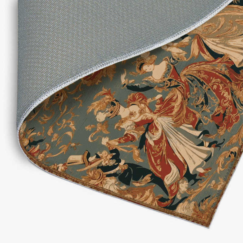 Tapis d'intérieur et d'extérieur brun français, Rectangulaire 2 pi x 3 pi