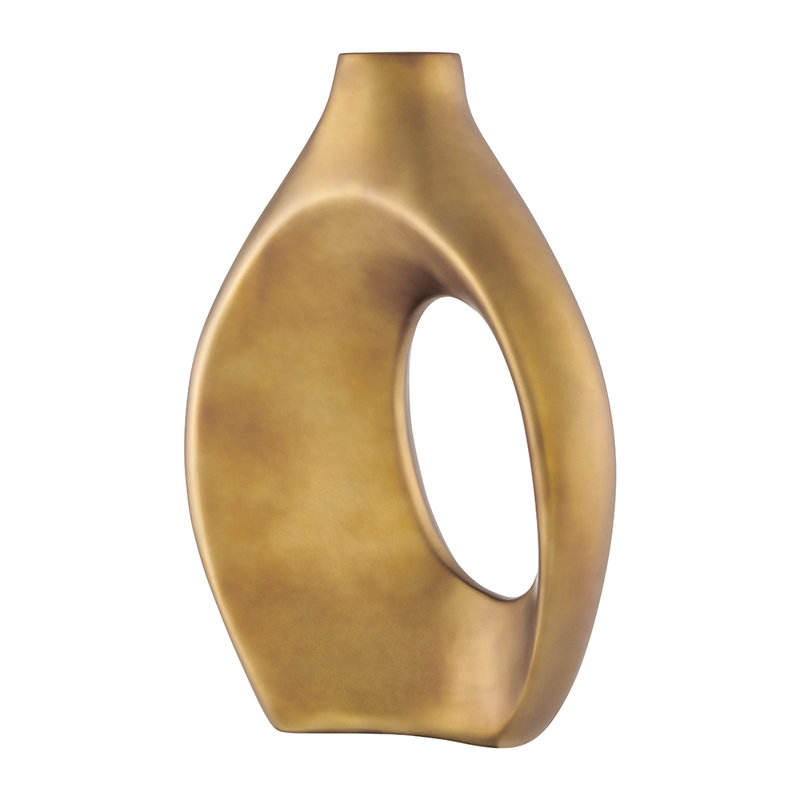 Petit vase en résine Simi, Bronze