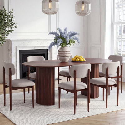 Sage 6 - Person Oval Double Pedestal Dining Sets