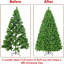 Arbre de Noël artificiel pré-éclairé 6 pi avec blanc chaud incandescent, flocon de neige enneigé avec 820 branches, 250 lumières incandescentes et base pliable, vert pur
