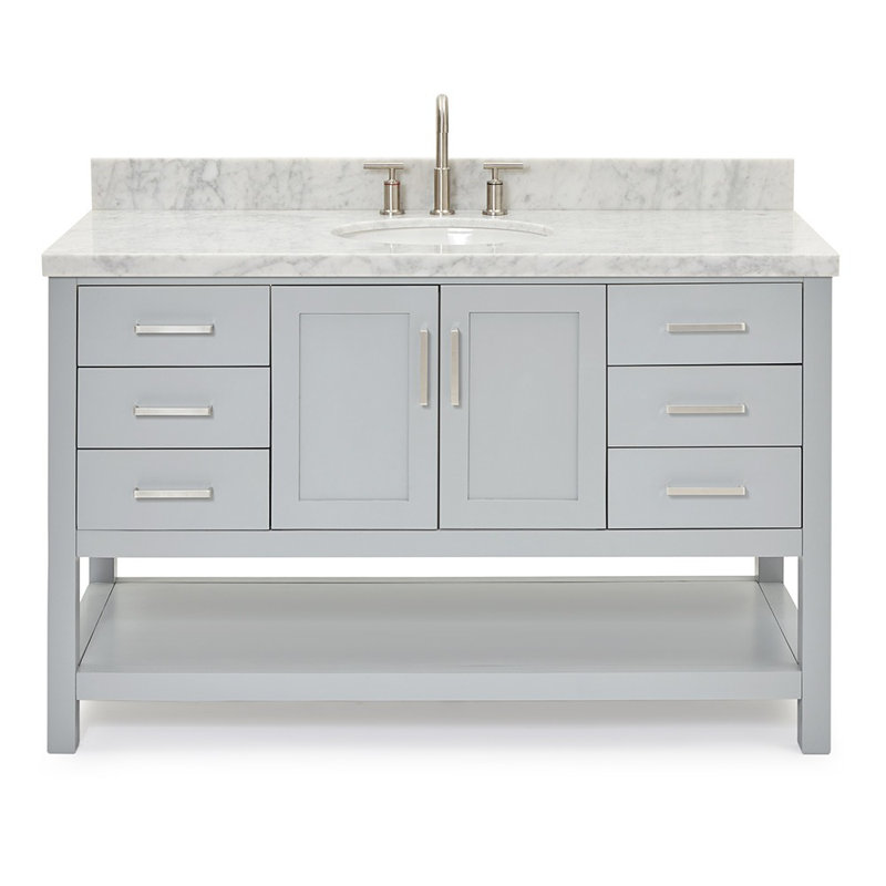 Magnolia 55" Single Bathroom Vanity Set, Gray