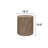Set Of 3, Rounded Wood Coffee Tables, End Tables, Plant Stands-650382620