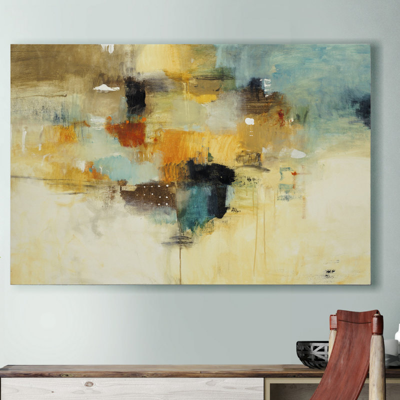 «Get Acquainted II», peinture sur toile tendue, H 48 po x l 36 po x P 1 po