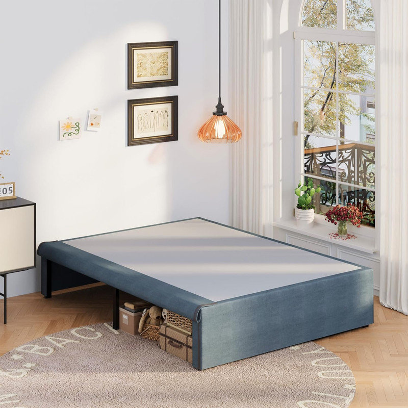 Everaldo 16 Bed Frame with Fabric Cover, Queen