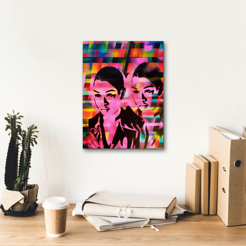 " Androids " by Abstract Graffiti, 16" H x 12" W x 0.75" D