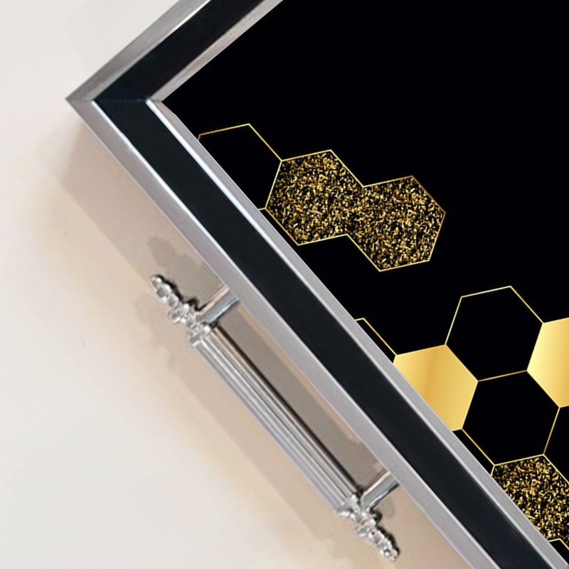 Élégant plateau en verre de 19,7 po x 11,4 po x 1,4 po | Fabrication 100% verre durable | Facile à nettoyer avec un chiffon humide | Idéal pour le service, la présentation décorative et l'organisation | Ajout élégant à la décoration intérieure