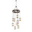 56" Wide Asbury Turret 9 Light Cascading Pendant