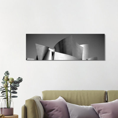 Low Angle View of a Building, Walt Disney Concert Hall, City of Los Angeles, California, USA 1 Piece Wrapped Canvas Panoramic Wall Art