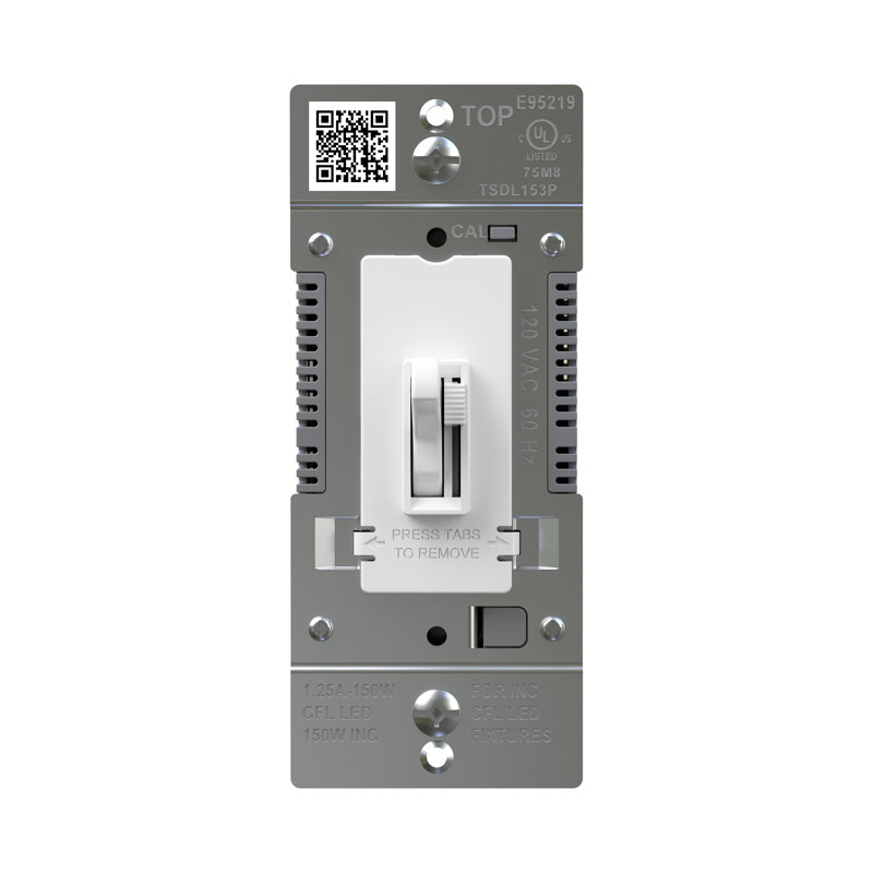 Gradateur de lumière DEL à culot inversé 150W, unipolaire / 3 voies, Blanc, 1
