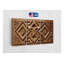 Reproduction d'art géométrique en bois sculpté sur toile, 3 pièces d'art mural rustique - décor de ferme à motif tribal - faux signe de texture en bois, reproduction de peinture-1980795115-1980795118