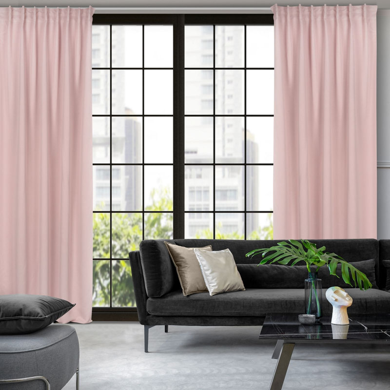 Gurprem Track insert Semi Sheer Curtain, Purpurowy