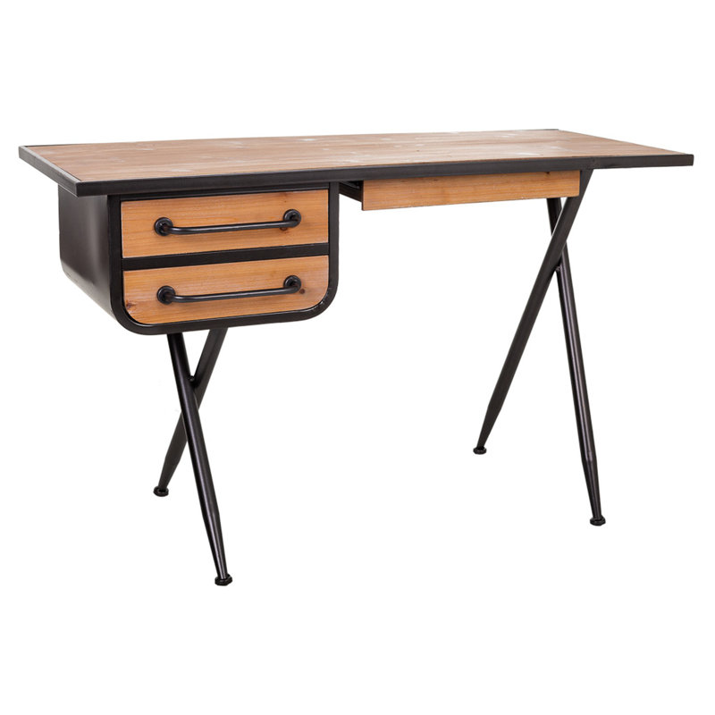 Hallas Metal Base Writing Desk