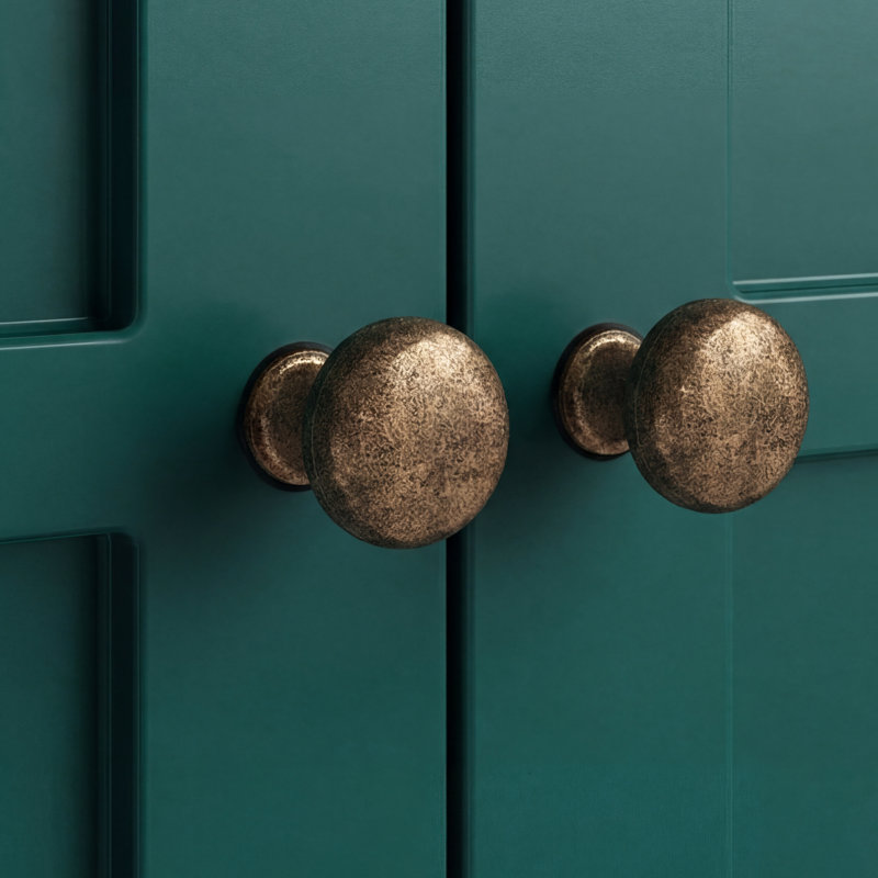 Buffet avec 4 portes, Bleu turquoise