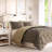 Reversible Hypoallergenic Bedding Set, Polyester Diamond Pattern For Family