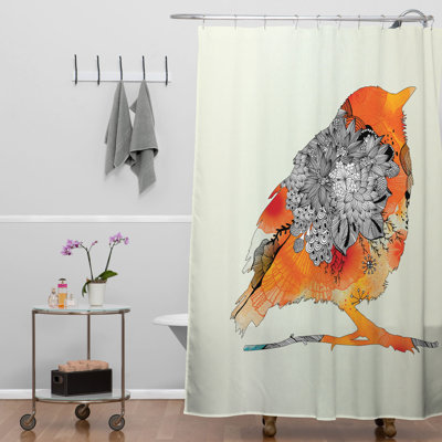 Rideau de douche simple Eccles Bird