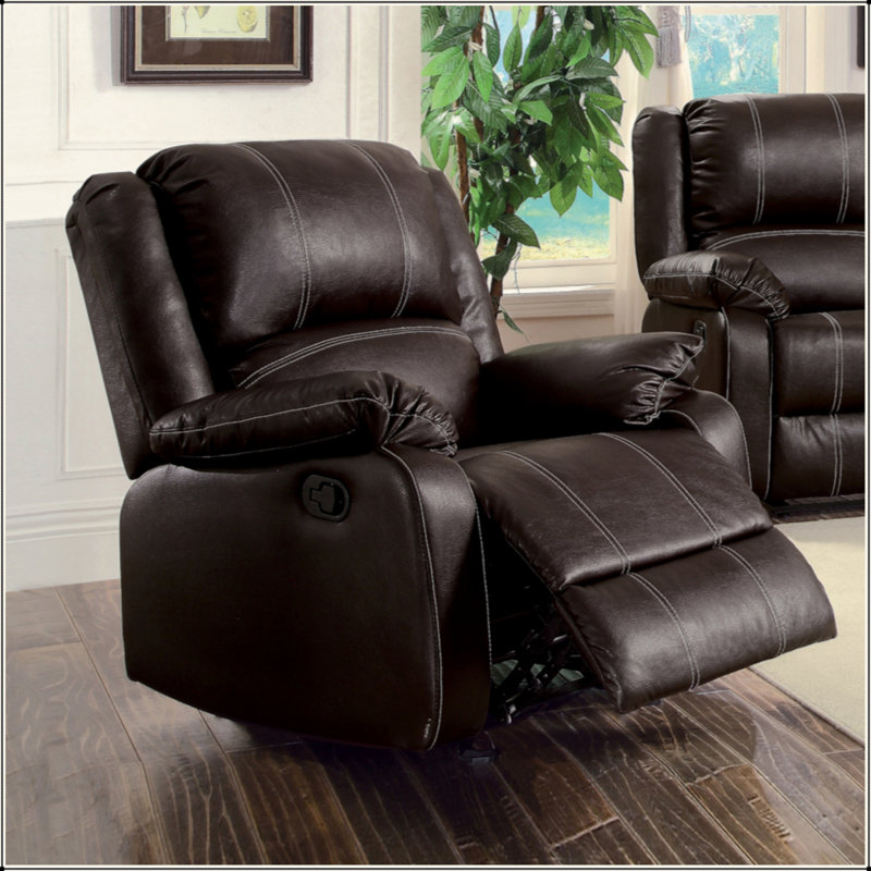 Fauteuil inclinable en cuir synthétique
