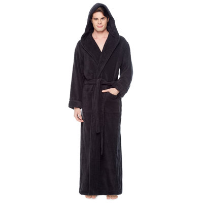 Bulloch 100% Cotton Terry Cloth Boy / Man+ Ankle Bathrobe with Pockets and Hood for Kids